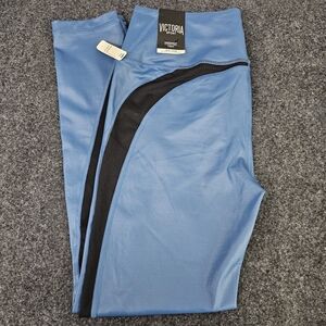 Victoria's Secret Sport Blue and Black Tights